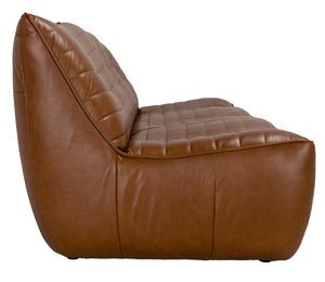 Mcclain 3 Seater, Roche Tan Leather