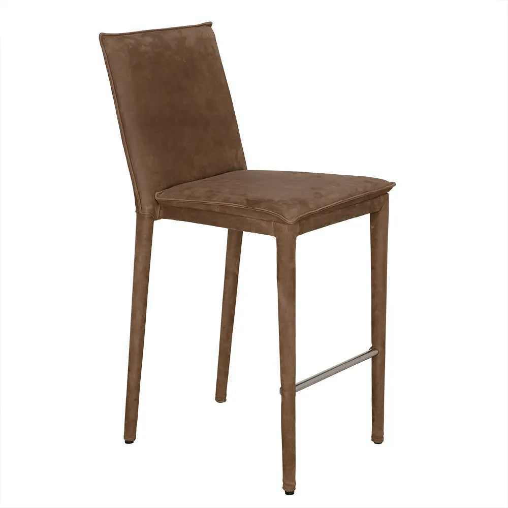 Newton Counter Chair, Orris Brown Leather