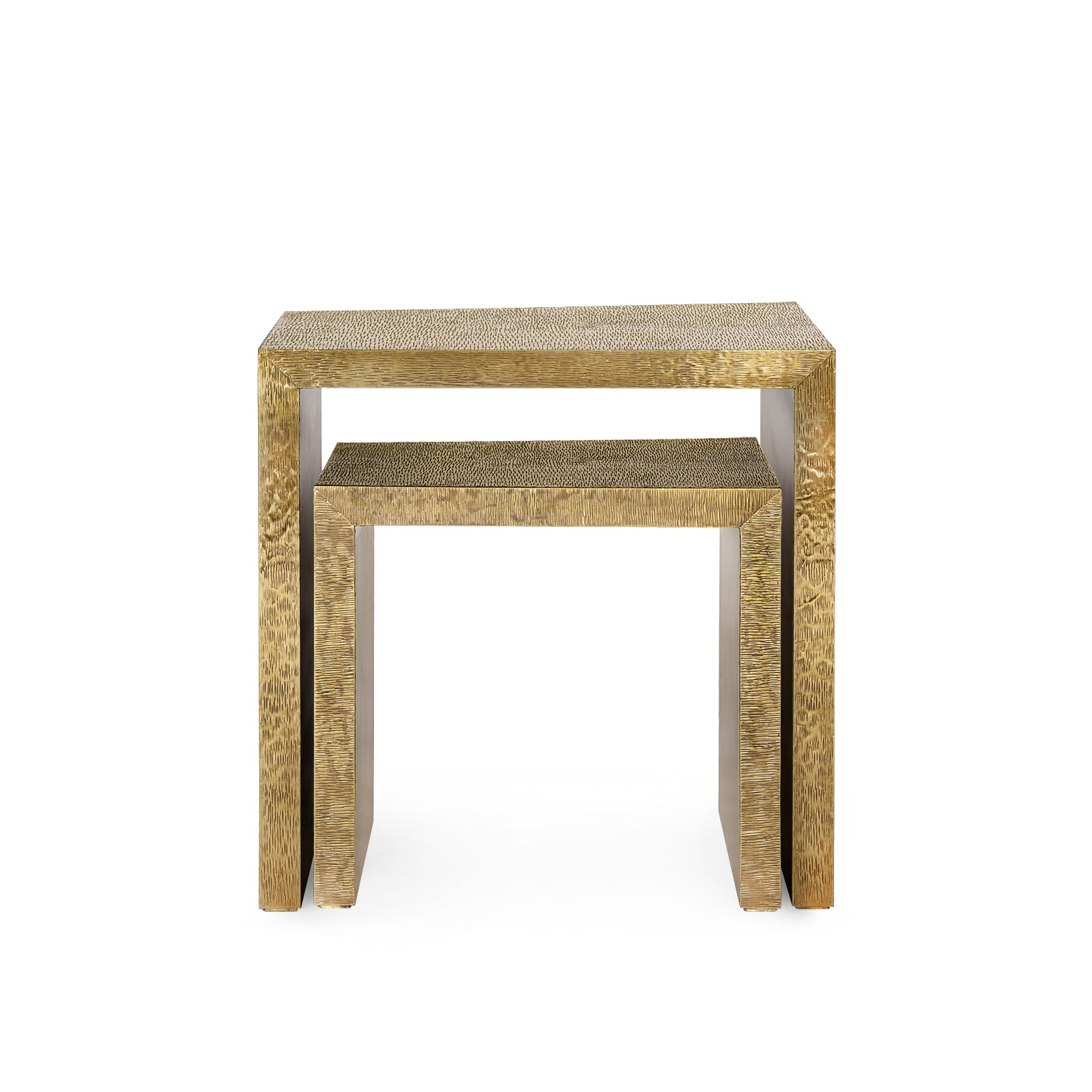 Linus Nesting Tables, Antique Brass | Linus Collection | Villa & House ...
