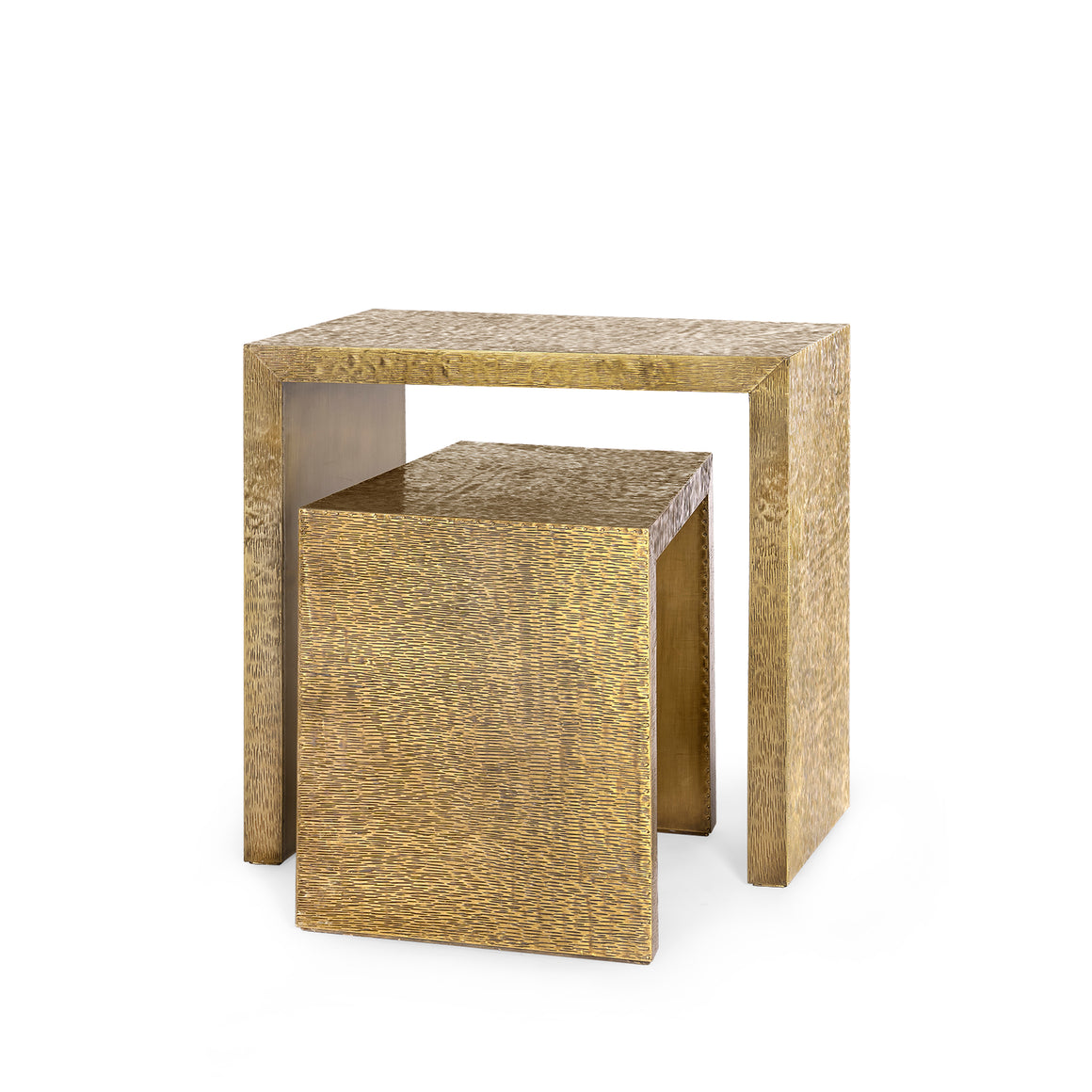 Linus Nesting Tables, Antique Brass | Linus Collection | Villa & House