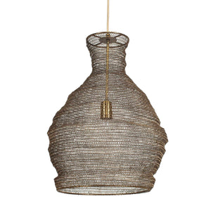 Uttermost Murmur Woven Brass 1 Light Pendant