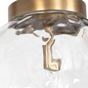 Uttermost Gaia 1 Light Watered Glass Pendant