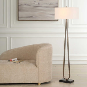 Uttermost Galloway Minimalist Bronze Floor Lamp