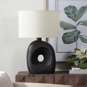 Uttermost Peephole Outdoor Bronze Table Lamp
