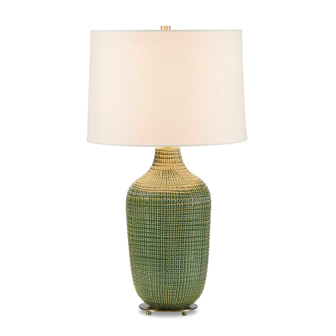 Uttermost Dulcich Green Grid Table Lamp