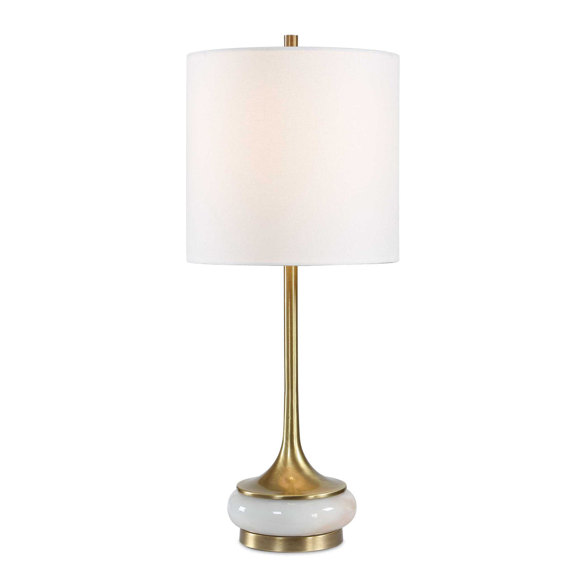 Uttermost Molena Brass & Pearly Stone Table Lamp