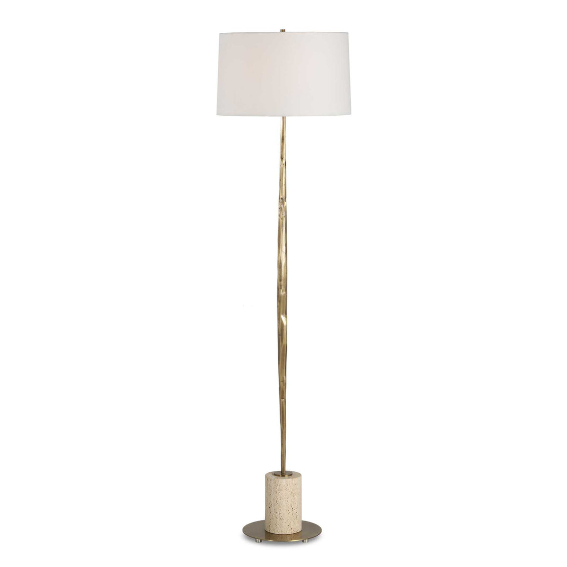 Uttermost Halen Brass Floor Lamp