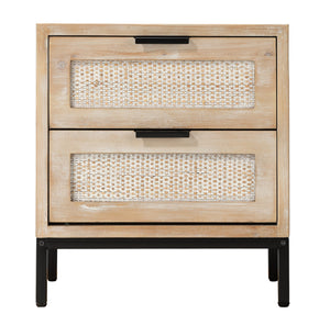 Reed 2 Drawer Side Table