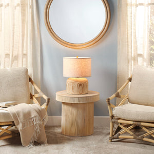 Taylor Bamboo Side Accent Table, Natural
