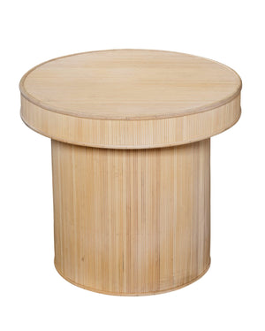 Taylor Bamboo Side Accent Table, Natural
