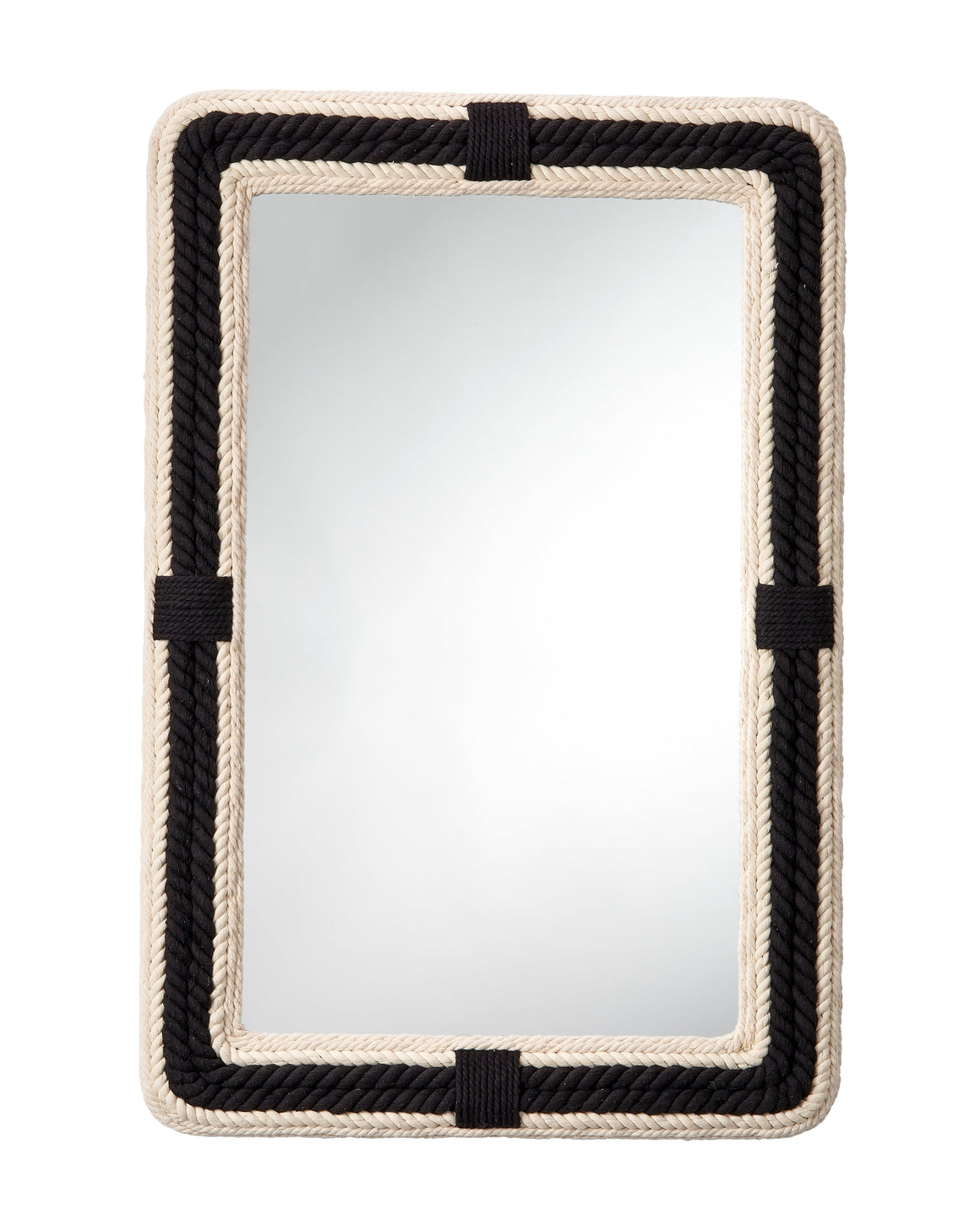 Contrast Jute Rectangle Mirror