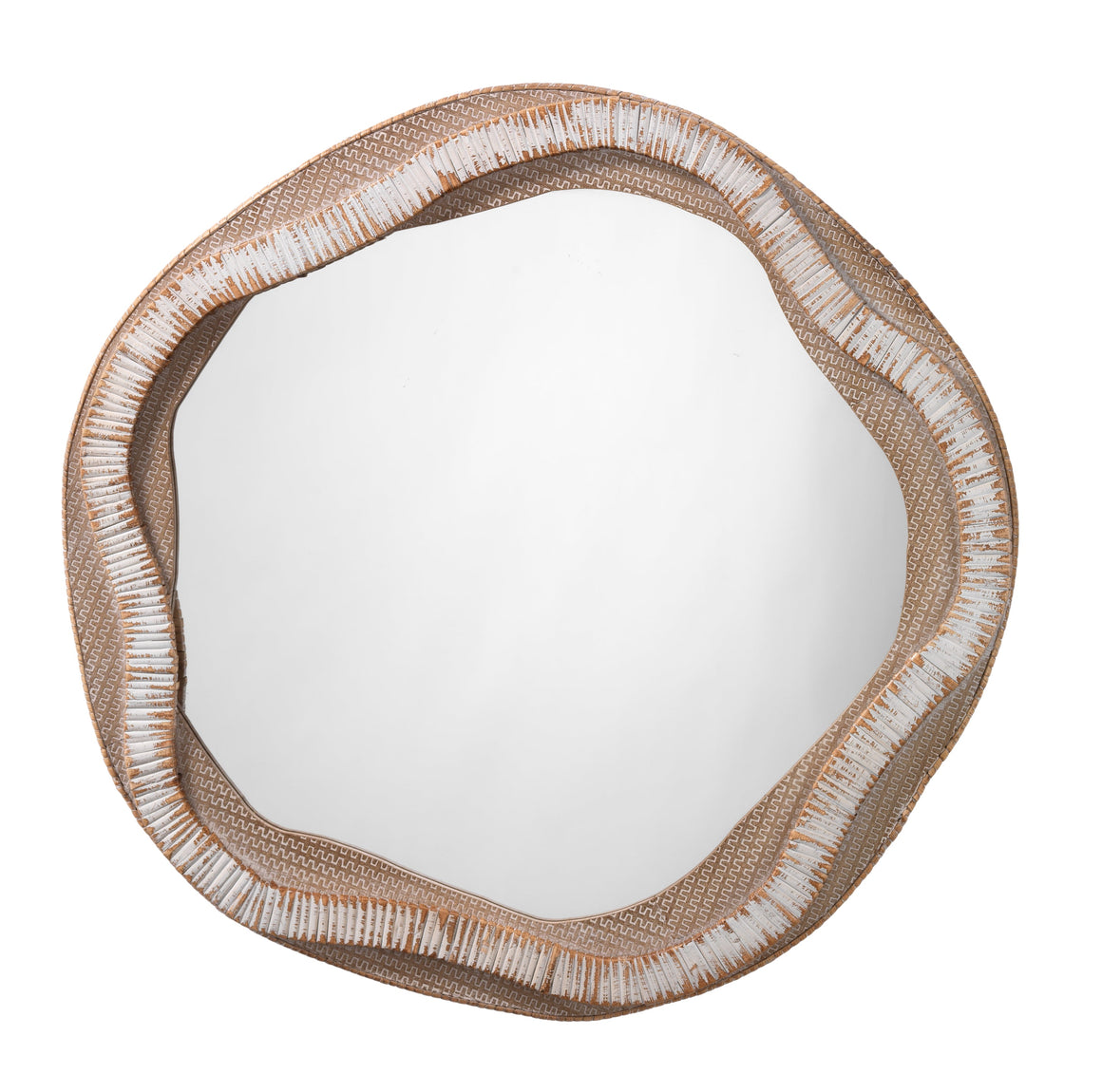River Organic Rattan Mirror
