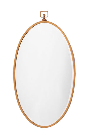 Wade Iron Mirror, Antique Brass