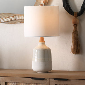 Alice Ceramic Table Lamp, Cream