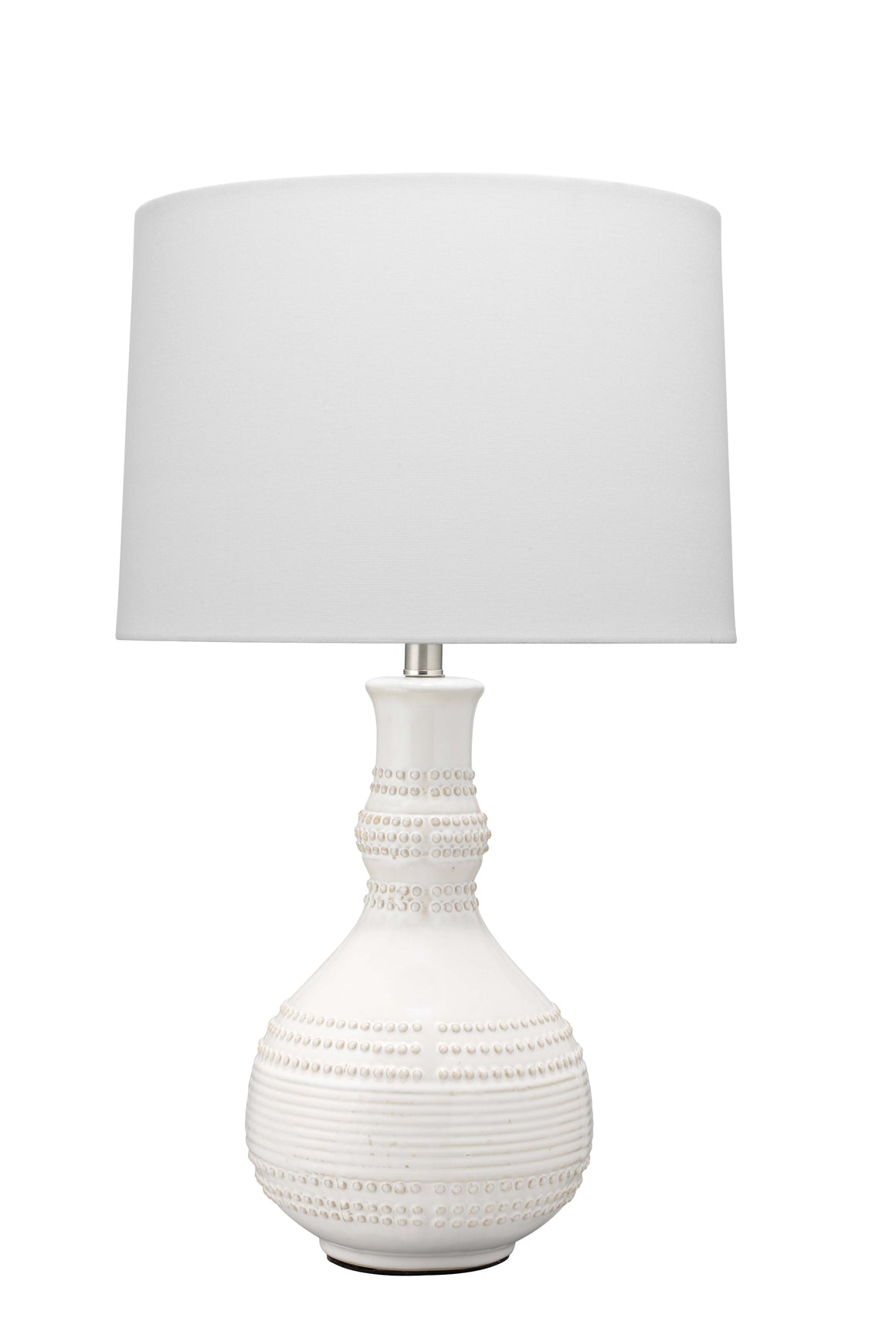 Droplet Ceramic Table Lamp, White