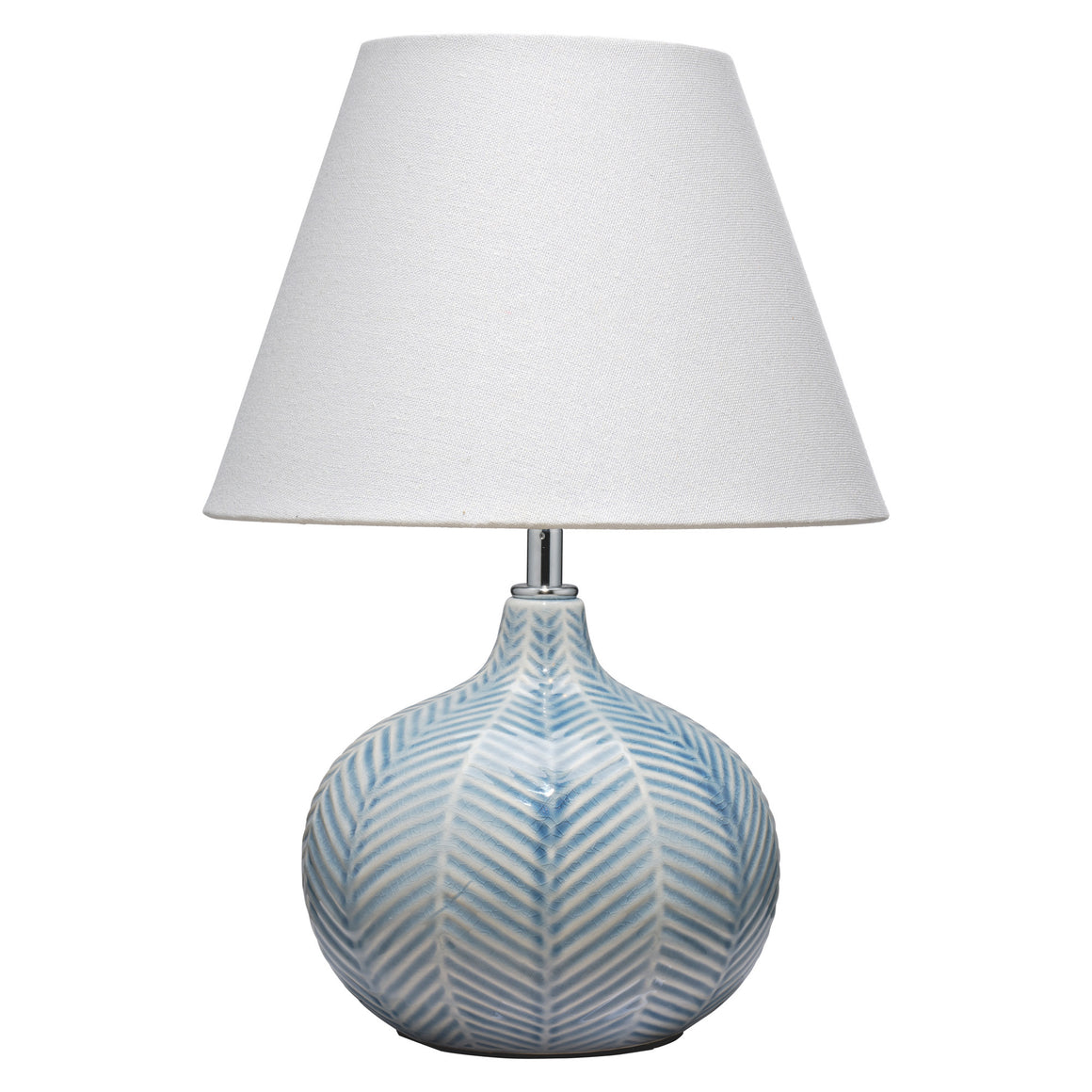 Fern Table Lamp, Sky Blue