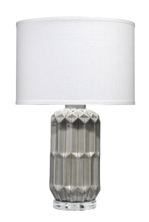 Jewel Ceramic Table Lamp, Grey
