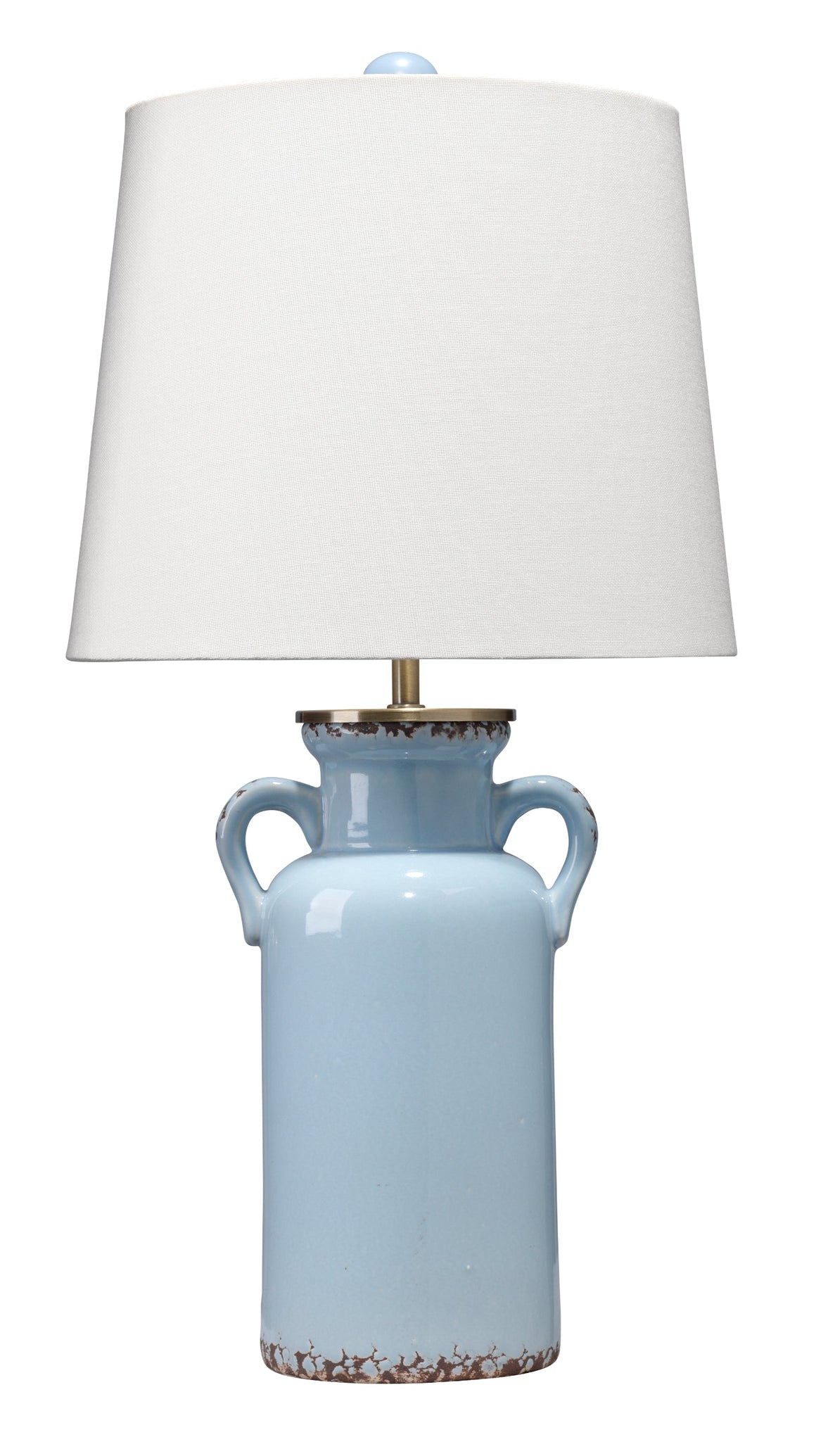 Piper Ceramic Table Lamp, Light Blue