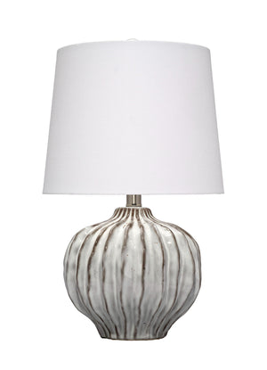 Reef Ceramic Table Lamp with Linen Shade