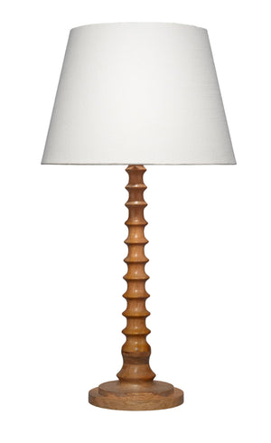 Revolution Wood Table Lamp with Linen Shade, Natural