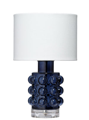 Seltzer Blown Glass Table Lamp, Blue