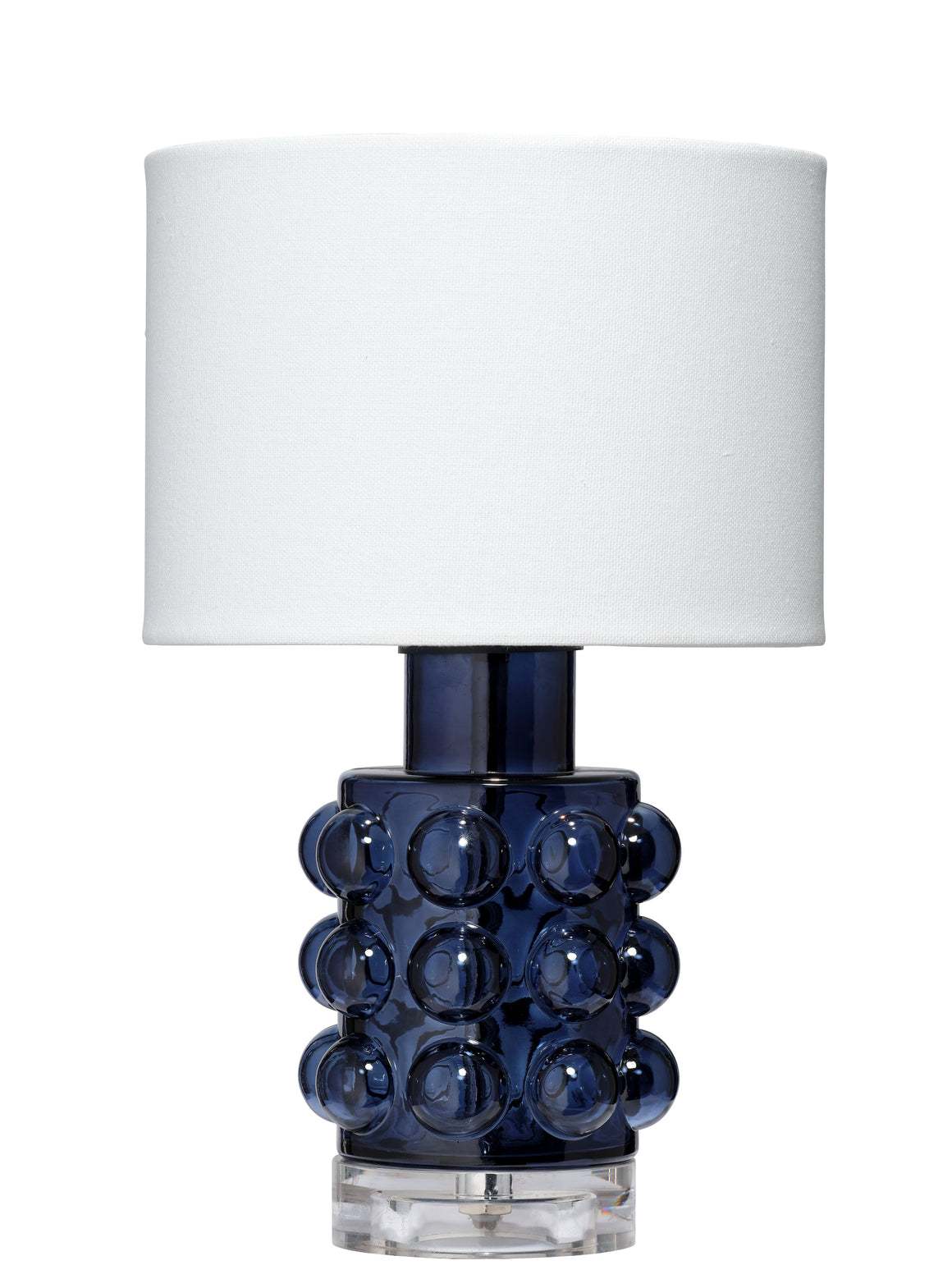 Seltzer Blown Glass Table Lamp, Blue
