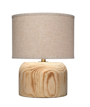 Timber Table Lamp with Linen Shade