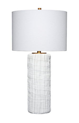 Trunk Polyresin Table Lamp with Linen Shade