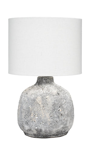 Blake Ceramic Table Lamp, Grey