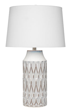 Dalia Ceramic Table Lamp, White