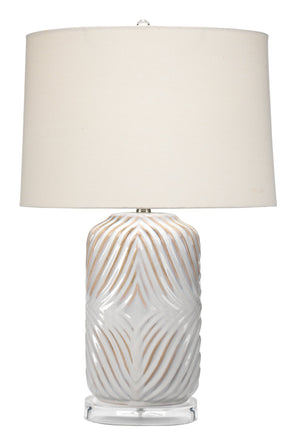 Harper Ceramic Table Lamp, White