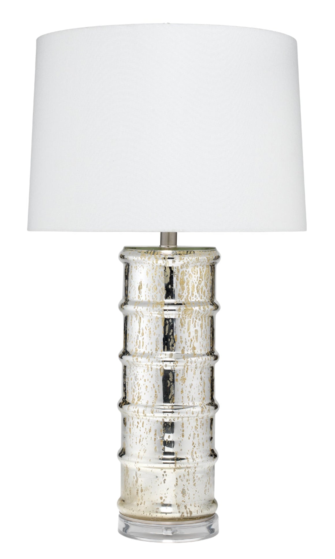 Irene Glass Table Lamp, Silver