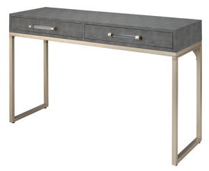Kain Faux Shagreen Console, Grey