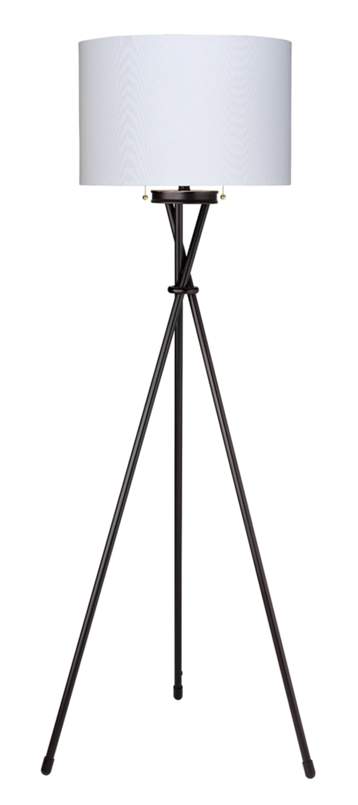 Manny Iron Tripod Floor Lamp, Bronze