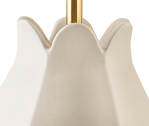 Mae Table Lamp in Beige Glaze