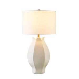Mae Table Lamp in Beige Glaze