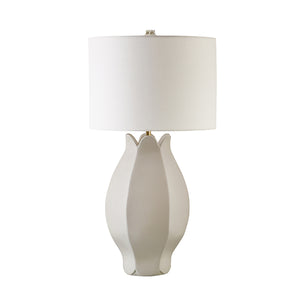 Mae Table Lamp in Beige Glaze