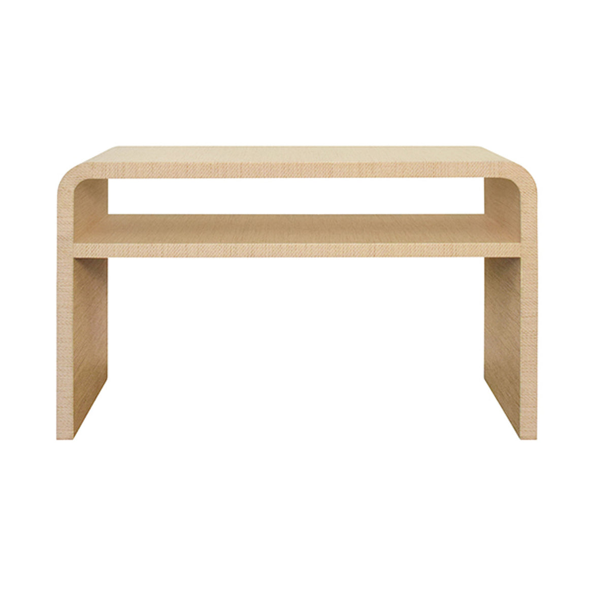 Marshall Console Table in Natural Grasscloth