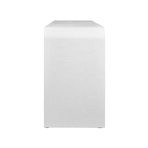 Marshall Console Table in Textured White Linen