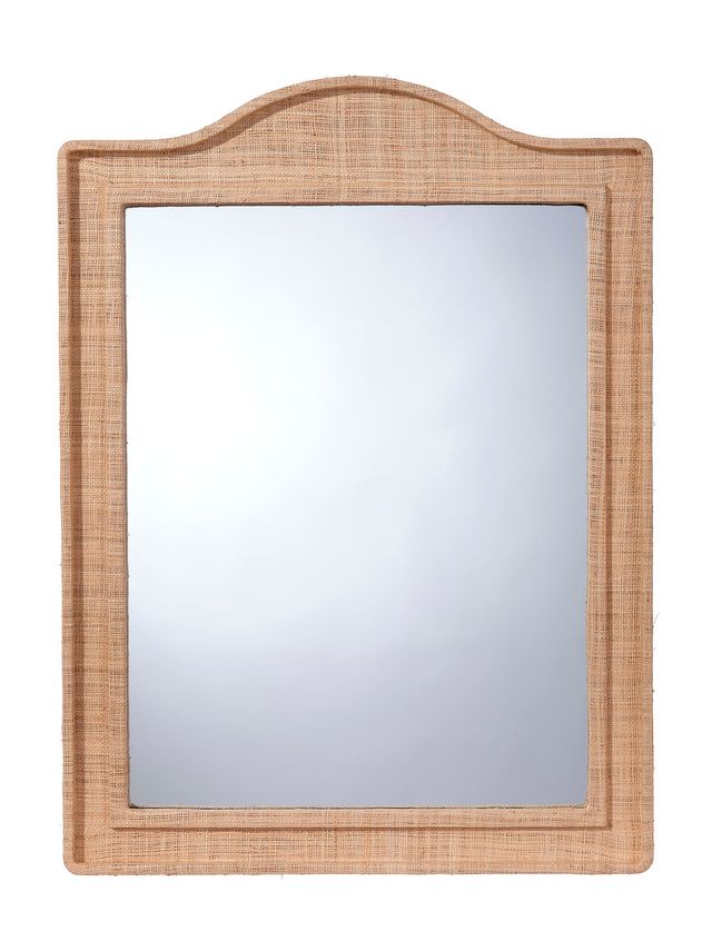 Hilltop Raffia Arch Wall Mirror, Natural