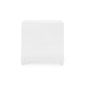 Madison 3-Drawer Side Table, Chiffon White | Madison Collection | Villa & House