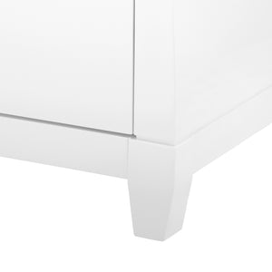 Madison 3-Drawer Side Table, Chiffon White | Madison Collection | Villa & House