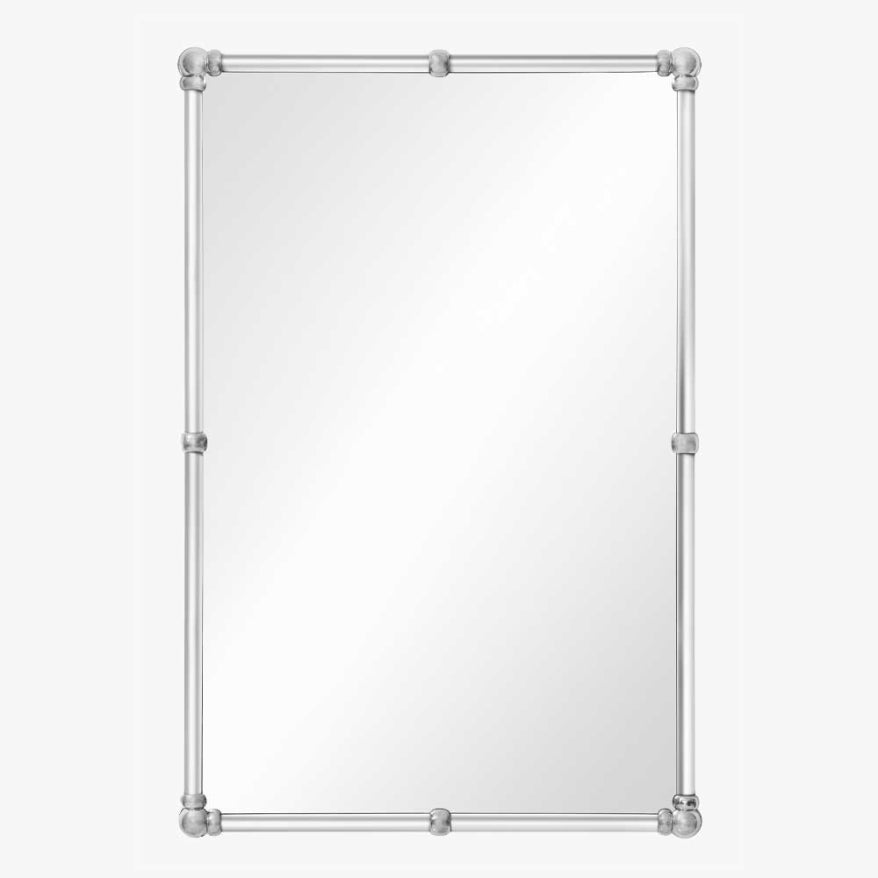 Polished Stainless Steel & Satin Nickel Mirror