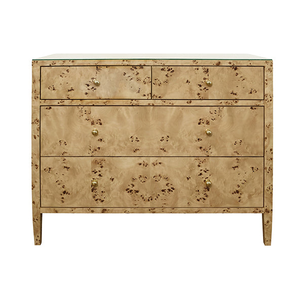 Michelle Chest in Burl Wood