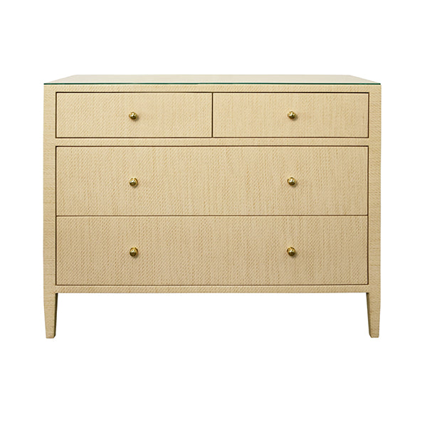Michelle Chest in Natural Grasscloth