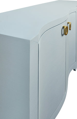 Miffy Buffet in Textured Light Blue Linen