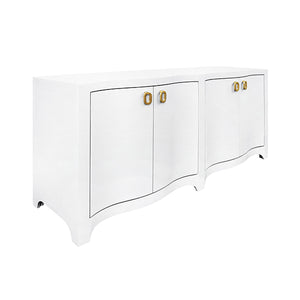 Miffy Buffet in Textured White Linen