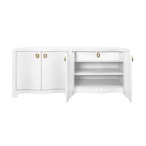 Miffy Buffet in Textured White Linen