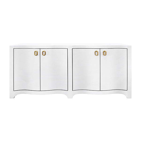 Miffy Buffet in Textured White Linen