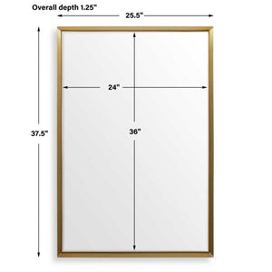Uttermost Heisler Brass Mirror